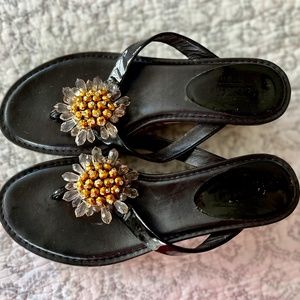 *PRICE DROPPED! Coach Norice Platform Pretty Flip Flops